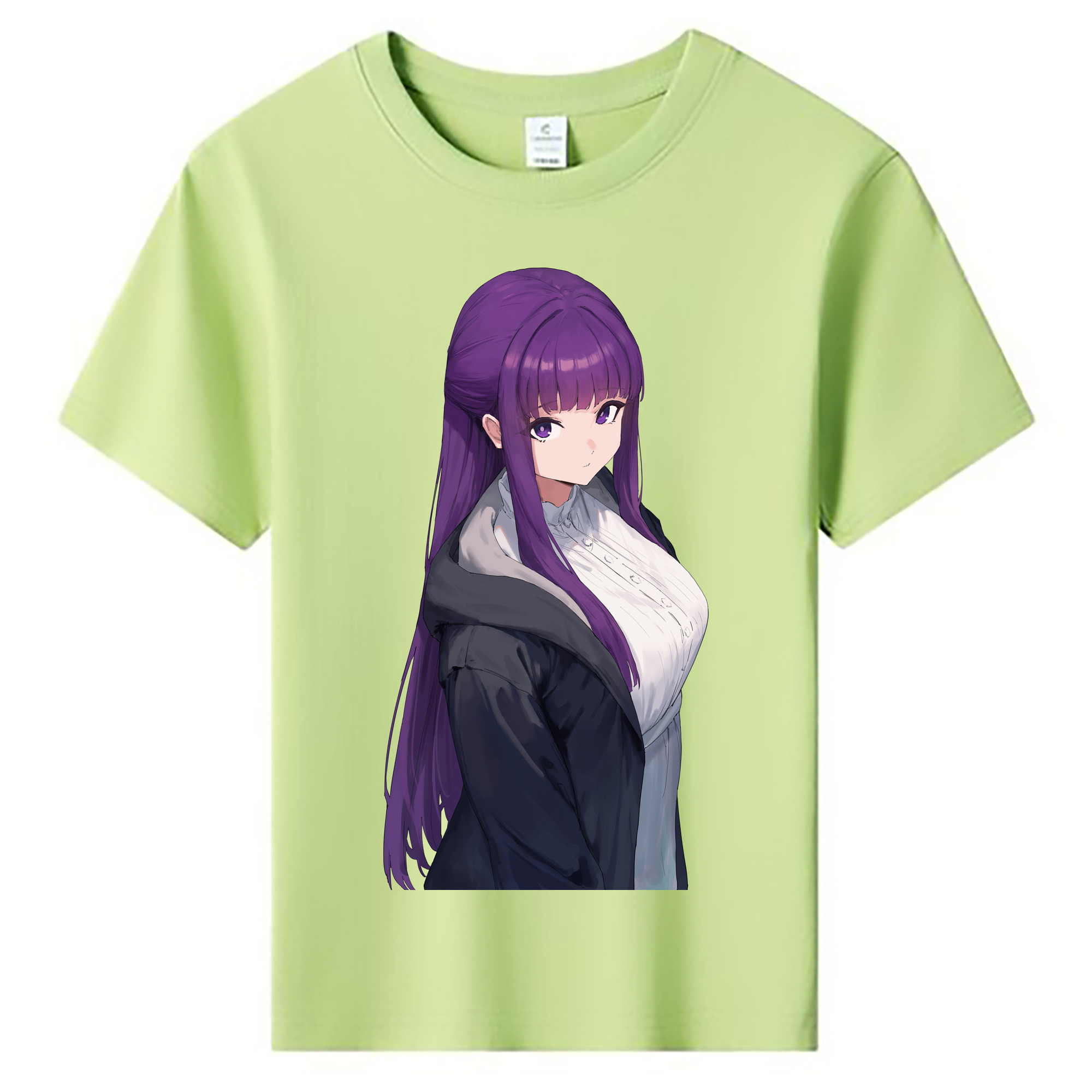 （画像用） 葬送のフリーレン Frieren 綿100％キッズTシャツ（フロントプリント）